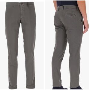 Incotex Slim Fit Garment Dyed Tricochino Pants Casual Gray Slacks Trousers 36